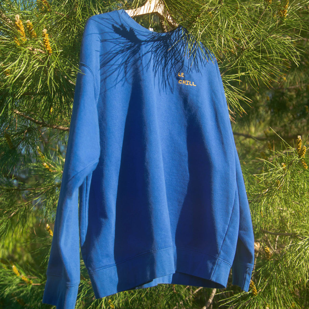 Earthday Crew Neck -Blue