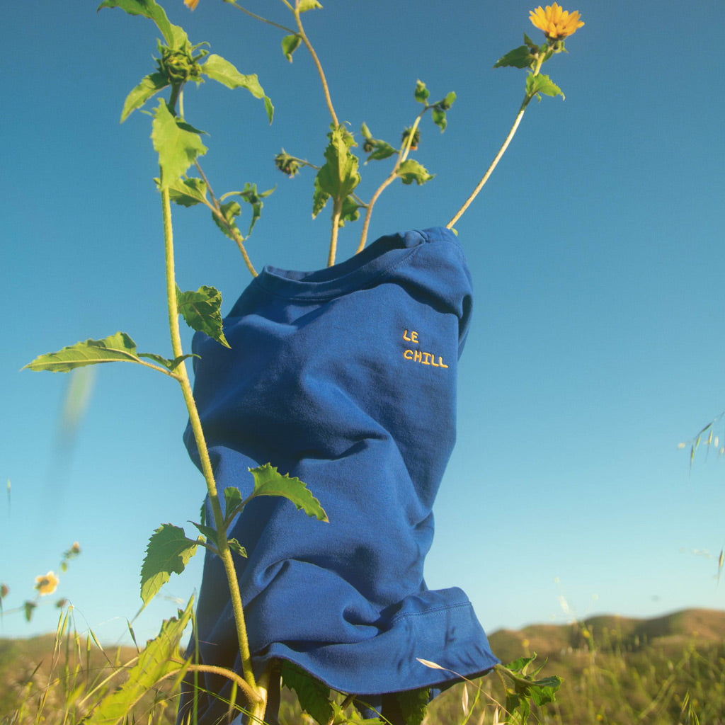 Earthday Crew Neck -Blue